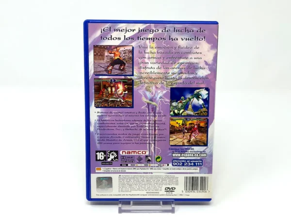 Parte trasera de Soulcalibur II (ESP) (Rebajado) para PlayStation 2, edición PAL España