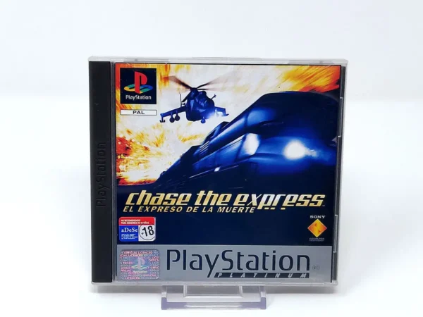 Portada de Chase the Express: El Expreso de la Muerte (ESP) (Platinum) para PlayStation 1, edición PAL España, de segunda mano