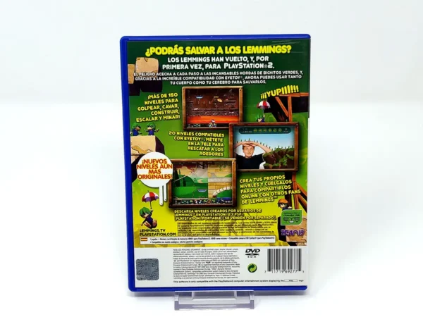 Parte trasera de Lemmings (ESP) (Rebajado) para PlayStation 2, edición PAL España