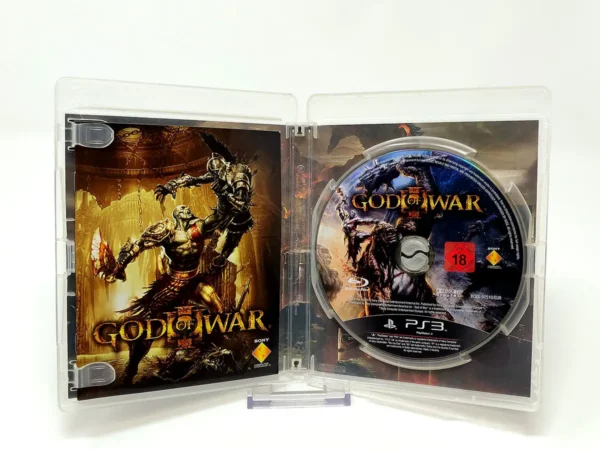 Interior del juego God of War III (Edición Especial) (ESP) para PlayStation 3 con disco y manual