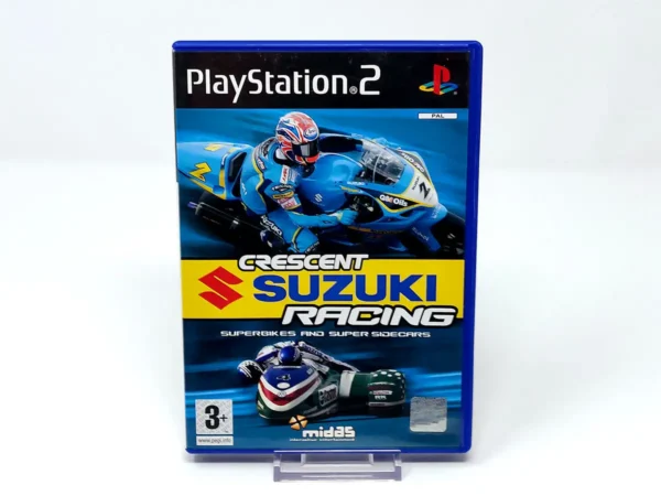 Portada de Crescent Suzuki Racing (ESP) para PlayStation 2, edición PAL España, de segunda mano