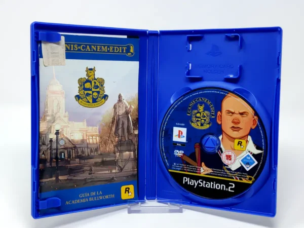 Interior del juego Canis Canem Edit (ESP) (Rebajado) para PlayStation 2 con disco y manual