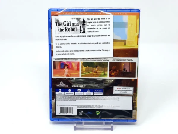 Parte trasera de The Girl and the Robot (ALE) (Precintado) para PlayStation 4, edición PAL Alemania