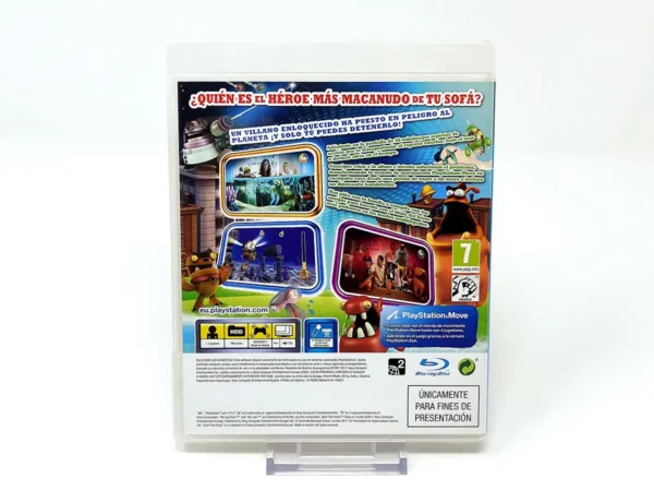 Parte trasera de Start the Party! Save the World (ESP) (Promo) para PlayStation 3, edición PAL España
