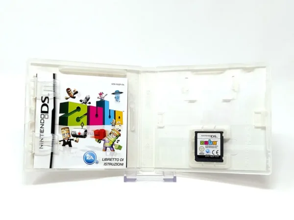 Interior del juego Zubo (ITA) para Nintendo DS con disco y manual