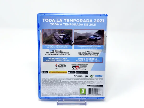 Parte trasera de WRC 10 (ESP) (Precintado) para PlayStation 5, edición PAL España