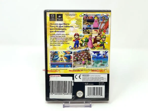 Parte trasera de Mario Party 4 (ESP) (Precintado) para Nintendo GameCube, edición PAL España