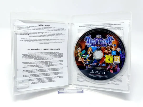 Interior del juego Odin Sphere: Leifthrasir (ESP) para PlayStation 3 con disco y manual