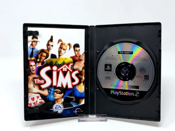 Interior del juego The Sims (UK) (Platinum) para PlayStation 2 con disco y manual
