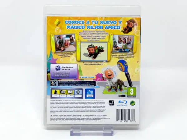 Parte trasera de EyePet: Move Edition (ESP) (Rebajado) para PlayStation 3, edición PAL España