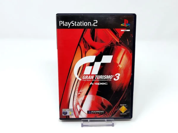 Portada de Gran Turismo 3: A-Spec (EUR) para PlayStation 2, edición PAL EUR, de segunda mano