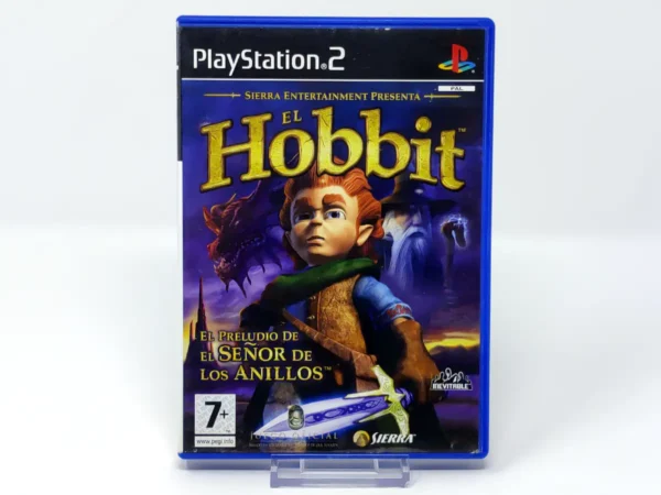 Portada de El Hobbit (ESP) para PlayStation 2, edición PAL España, de segunda mano