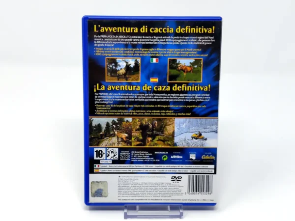 Parte trasera de Cabela's Big Game Hunter 2005 Adventures (ESP) (Rebajado) para PlayStation 2, edición PAL España