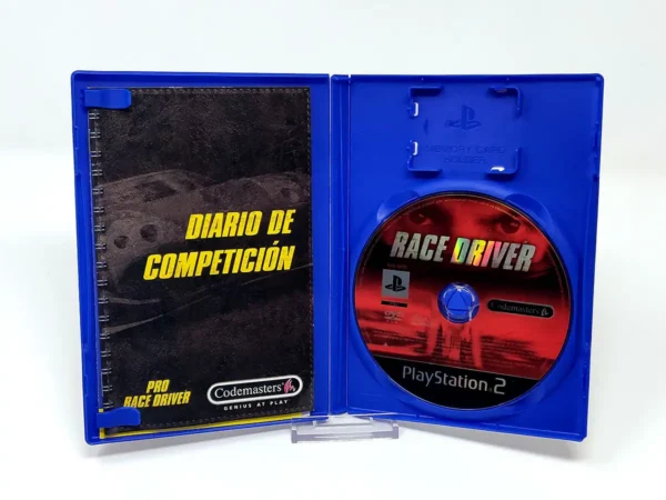 Interior del juego Pro Race Driver (ESP) para PlayStation 2 con disco y manual