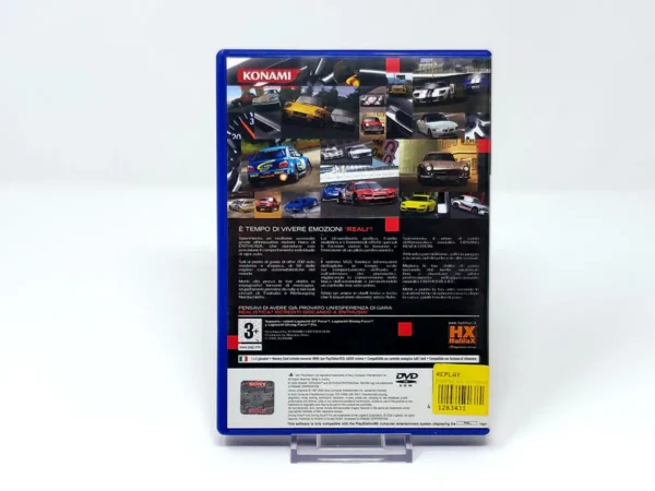 Parte trasera de Enthusia: Professional Racing (ITA) para PlayStation 2, edición PAL Italia