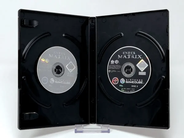 Interior del juego Enter the Matrix (ESP) (Rebajado) para Nintendo GameCube con disco y manual