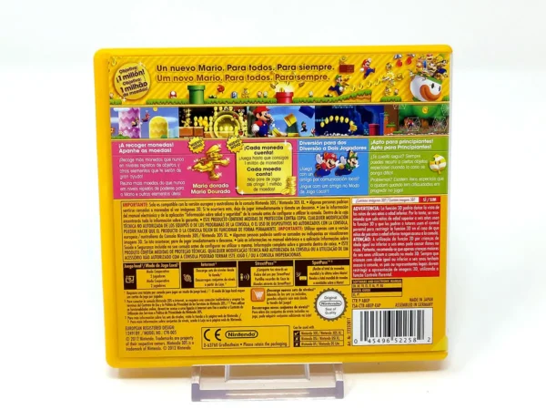 Parte trasera de New Super Mario Bros. 2 (ESP) para Nintendo 3DS, edición PAL España