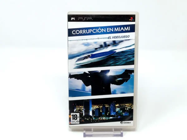 Portada de Corrupción en Miami: El Videojuego (ESP) para PSP, edición PAL España, de segunda mano