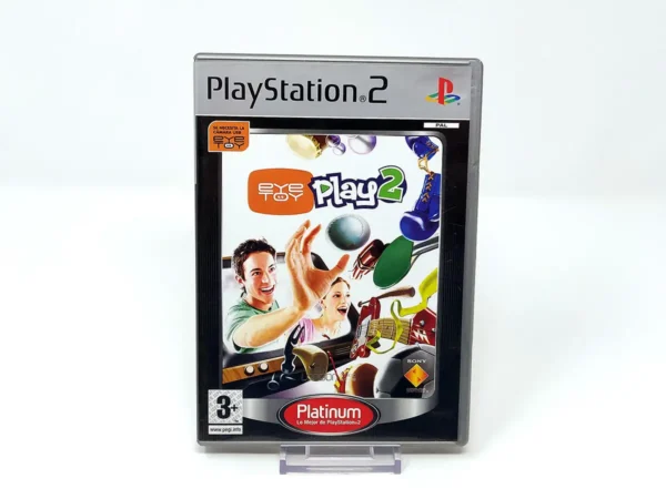 Portada de EyeToy: Play 2 (ESP) (Platinum) (v1) para PlayStation 2, edición PAL España, de segunda mano