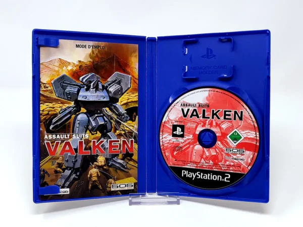 Interior del juego Assault Suits Valken (ESP) para PlayStation 2 con disco y manual