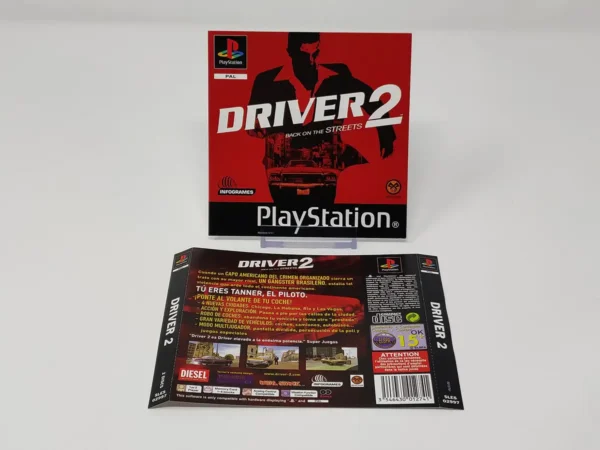 Driver 2: Back on the Streets (ESP) (Carátulas) para PlayStation 1, de segunda mano