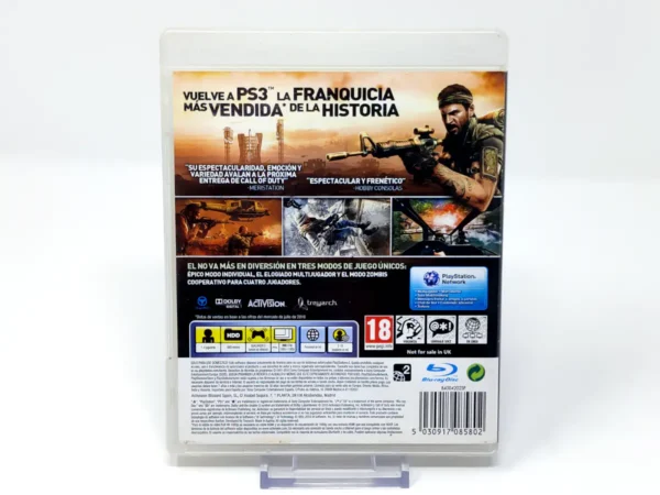 Parte trasera de Call of Duty: Black Ops (ESP) (Rebajado) para PlayStation 3, edición PAL España