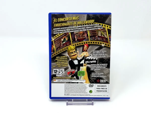 Parte trasera de Buzz! Hollywood (ESP) (Promo) para PlayStation 2, edición PAL España
