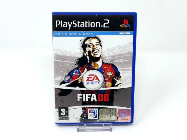 Portada de FIFA 08 (ITA) para PlayStation 2, edición PAL Italia, de segunda mano