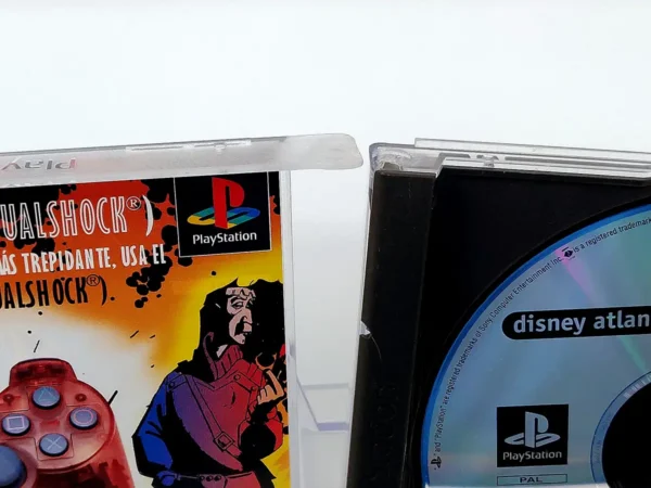 Lateral de la caja de Disney Atlantis: El Imperio Perdido (ESP) (Platinum) para PlayStation 1