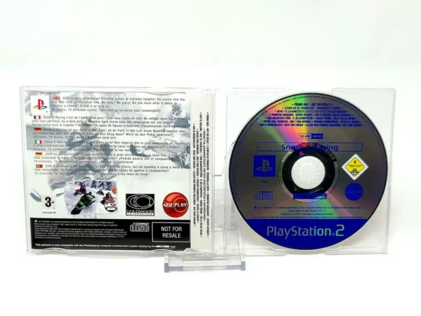 Parte trasera de SXR: Snow X Racing (ESP) (Promo) para PlayStation 2, edición PAL España
