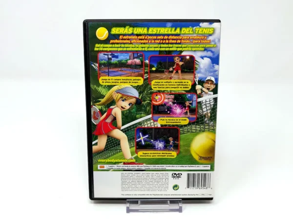 Parte trasera de Everybody's Tennis (ESP) (Rebajado) para PlayStation 2, edición PAL España