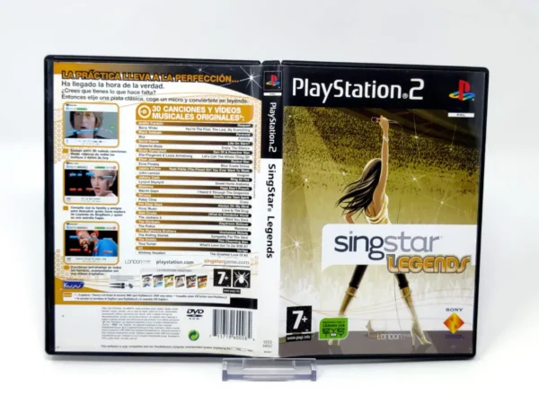 SingStar Legends (ESP) (Carátula) para PlayStation 2, edición PAL España, de segunda mano