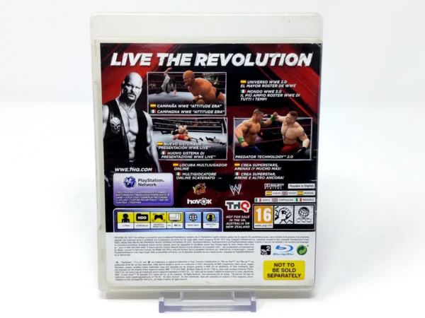 Parte trasera de WWE '13 (ESP) (v2) (Rebajado) para PlayStation 3, edición PAL España