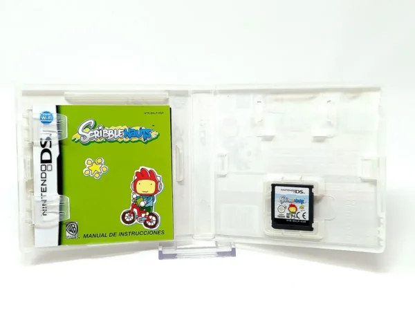 Lateral de la caja de Scribblenauts (ESP) para Nintendo DS