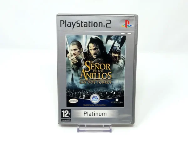 Portada de El Señor de los Anillos: Las Dos Torres (ESP) (Platinum) para PlayStation 2, edición PAL España, de segunda mano