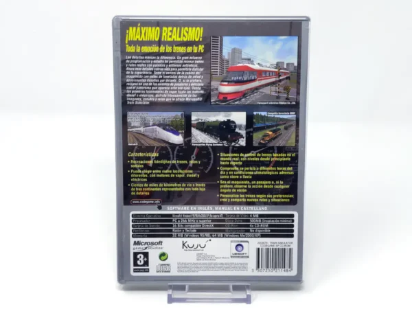 Parte trasera de Microsoft Train Simulator (ESP) (Precintado) para PC, edición PAL España