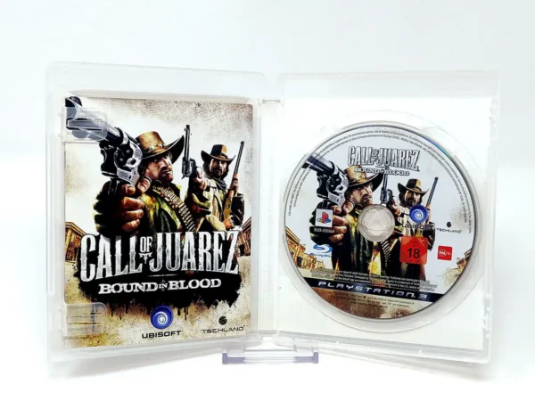 Interior del juego Call of Juarez: Bound in Blood (ESP) para PlayStation 3 con disco y manual