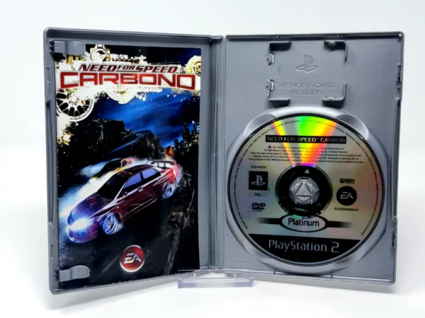Interior del juego Need for Speed: Carbono (ESP) (Platinum) para PlayStation 2 con disco y manual