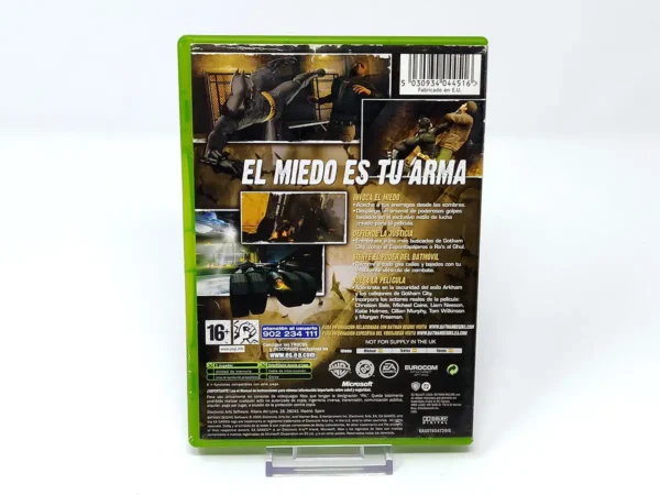 Parte trasera de Batman Begins (ESP) (Rebajado) para XBOX, edición PAL España