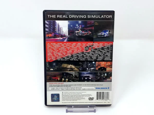 Parte trasera de Gran Turismo 3: A-Spec (ESP) (Rebajado) para PlayStation 2, edición PAL España