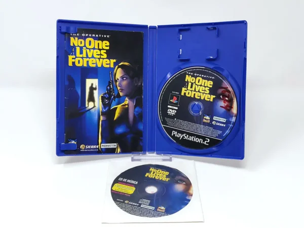 Interior del juego The Operative: No One Lives Forever (ESP) (Rebajado) para PlayStation 2 con disco y manual