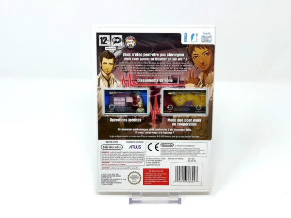 Parte trasera de Trauma Center: New Blood (FRA) para Nintendo Wii, edición PAL Francia