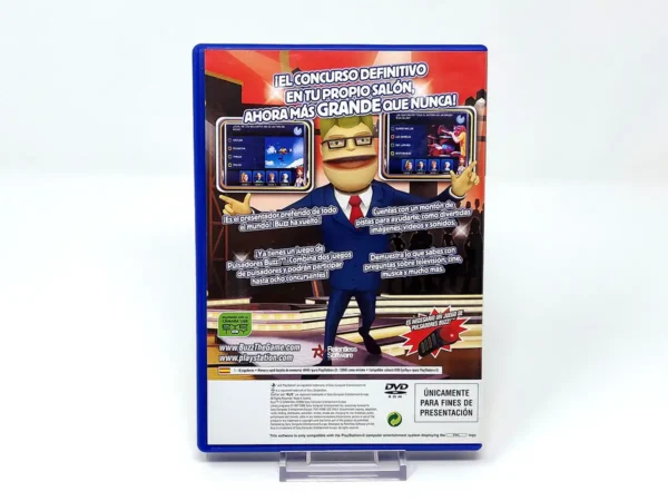 Parte trasera de Buzz! El Gran Reto (ESP) (Promo) para PlayStation 2, edición PAL España