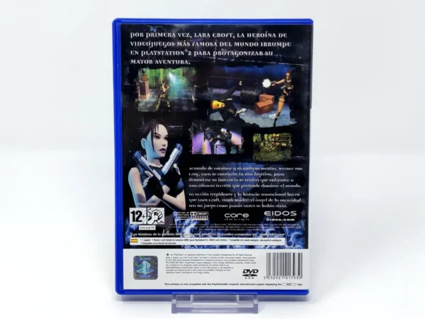 Parte trasera de Lara Croft Tomb Raider: El Ángel de la Oscuridad (ESP) (Rebajado) para PlayStation 2, edición PAL España
