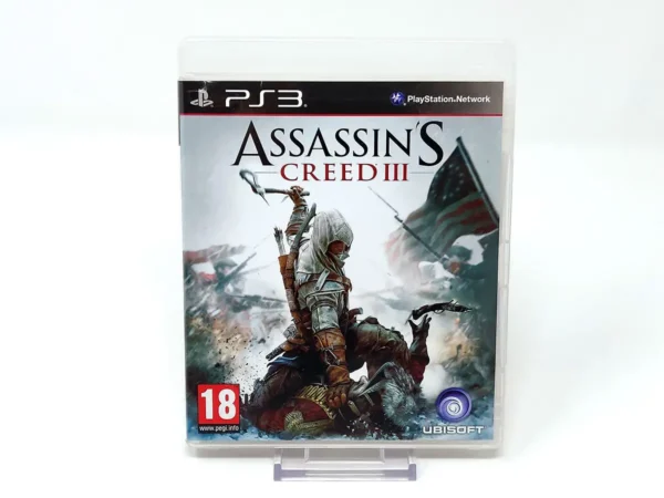 Portada de Assassin's Creed III (FRA) para PlayStation 3, edición PAL Francia, de segunda mano