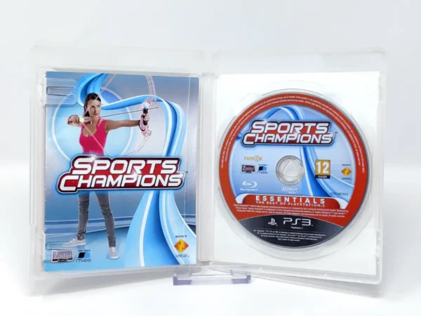 Interior del juego Sports Champions (ESP) (Essentials) para PlayStation 3 con disco y manual