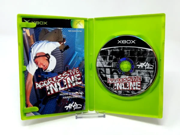 Interior del juego Aggressive Inline (FRA) para XBOX con disco y manual