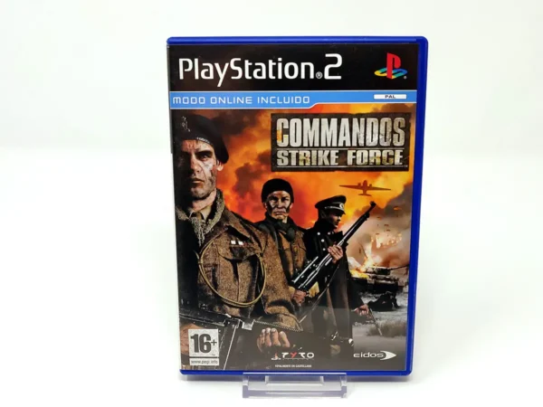 Portada de Commandos: Strike Force (ESP) para PlayStation 2, edición PAL España, de segunda mano