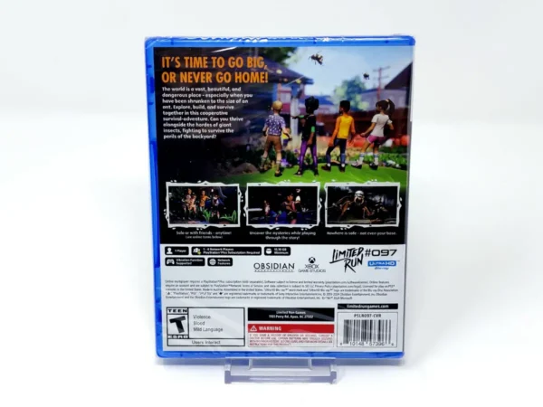 Parte trasera de Grounded (Fully Yoked Edition) (USA) (Limited Run) (Precintado) para PlayStation 5, edición NTSC USA