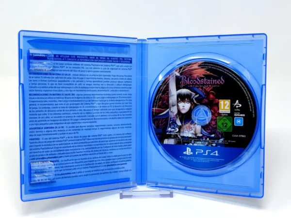 Lateral de la caja de Bloodstained: Ritual of the Night (ESP) para PlayStation 4